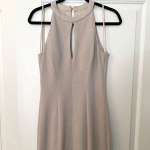 Formal nude glitter dress